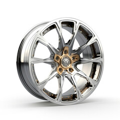 car wheel isolated on white
