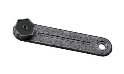 Smart key emergency magnetic key (with clipping path) isolated on white background