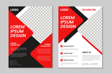 Corporate book cover design, flyer template design, business brochure, annual report, portfolio, magazine, poster, modern presentation, a4 size banner template design