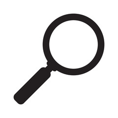 Loupe icon. Search icon. Magnifying glass icon, vector magnifier symbol.