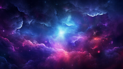 Fototapeta premium Galaxy abstract neon colorful light fantasy phenomenon nebula cosmic solar system moon 