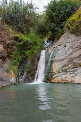 waterfall in the mountains