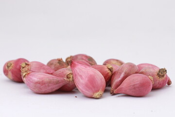 red onion (kitchen spice) isolated on white background