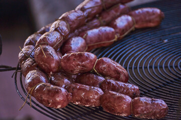 sausage on the grill
