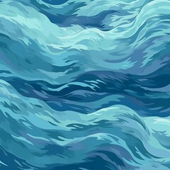 Fototapeta na wymiar A gradient of cool blues transitions seamlessly, reminiscent of a tranquil ocean scene