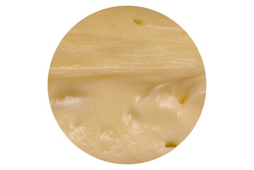 Delicious fresh brie cheese in the form of a mini head with cherry tomatoes