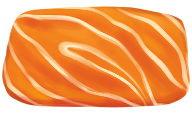 Salmon slice of sushi 