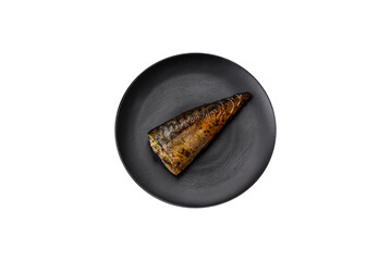 Delicious grilled ocean mackerel with salt, spices and herbs