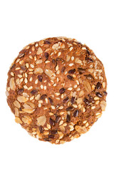 Oatmeal cookie isolated