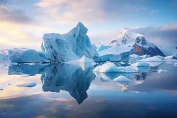 Fototapeten Global warming and melting glaciers © YouraPechkin