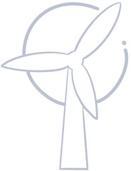 Wind energy icon