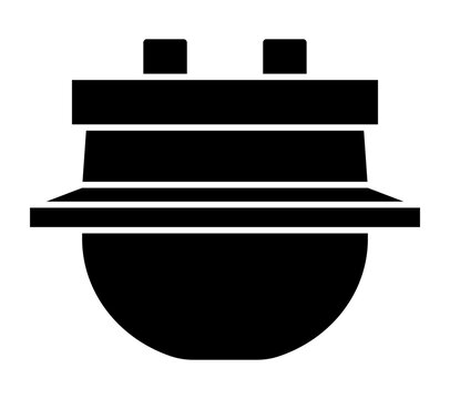 recommend clip art: 釜のシルエット