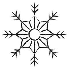 Fototapeta premium Hand drawn Snowflake icon