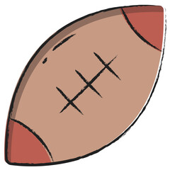 Hand drawn Rugby icon