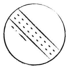 Hand drawn Cricket Ball icon