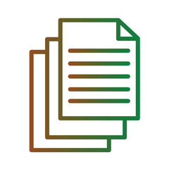 Article Paper Sheet Gradient Icon