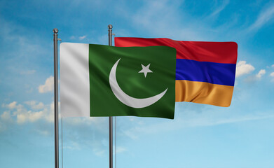 Armenia and Pakistan flag