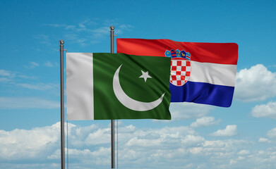 Croatia and Pakistan flag