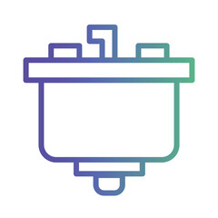 Garbage Kitchensin Gradient Icon