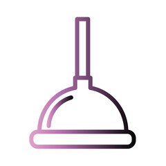 Plumber Plunger Wc Gradient Icon