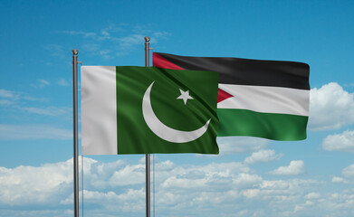 Jordan and Pakistan flag