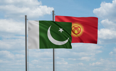 Kyrgyzstan and Pakistan flag