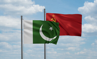 Soviet Union and Pakistan flag