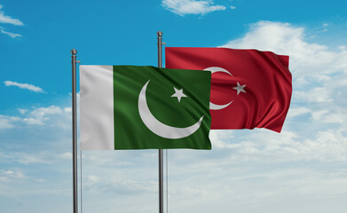 Turkey and Pakistan flag