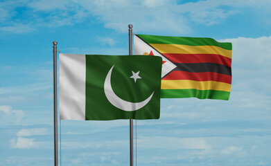 Zimbabwe and Pakistan flag