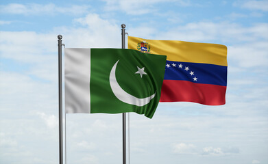 Venezuela and Pakistan flag