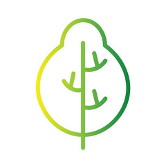 Leaf Nature Plant Gradient Icon