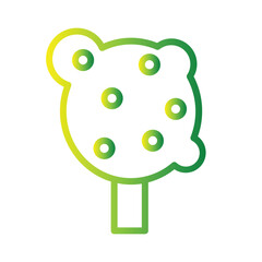 Nature Plants Tree Gradient Icon