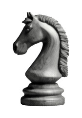 chess knight horse piece isolated retro halftone dotted texture collage element for vintage magazine style trendy grunge design © Oleksandr Yashchuk