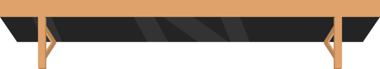 나무 선반 벡터 일러스트