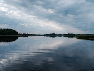 calm evening rest by the lake