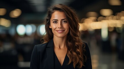 Fototapeta premium portrait of a woman in the city