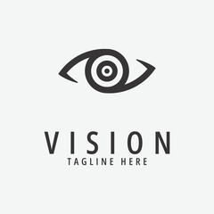 vision logo vector illustration design