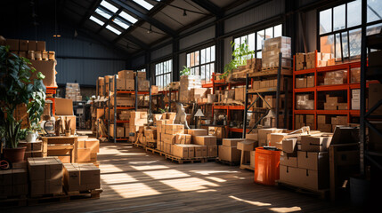 The essence of a store warehouse brought to life through its layout..