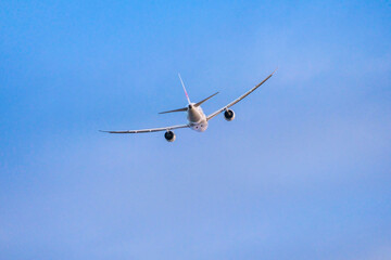 離陸した飛行機