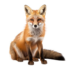 Fototapeta premium fox looking isolated on white