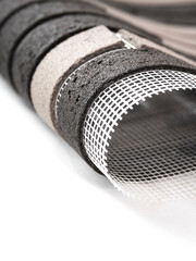 Flexible brick on a white background