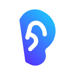 ear gradient fill icon