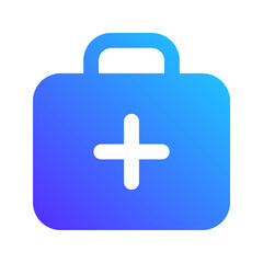first aid kit gradient fill icon