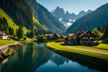 Obraz premium alpine lake