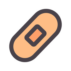bandage flat line icon