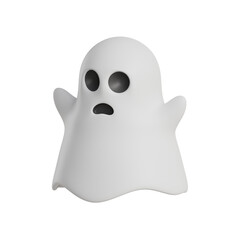 3d ghost halloween icon