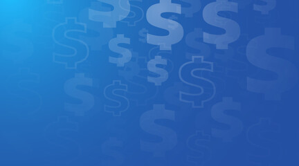 US Dollar sign background. Concept of money and success.