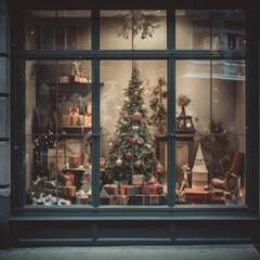 Festive Retail: Modern Christmas Window Display