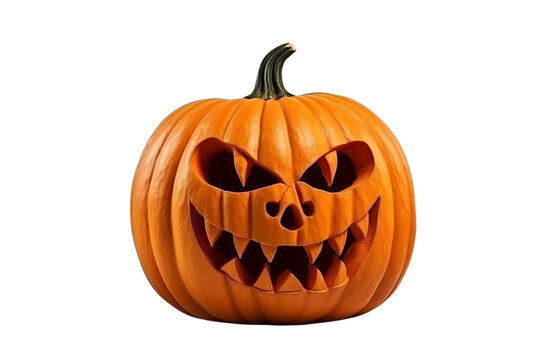 Halloween pumpkin isolated on transparent background PNG