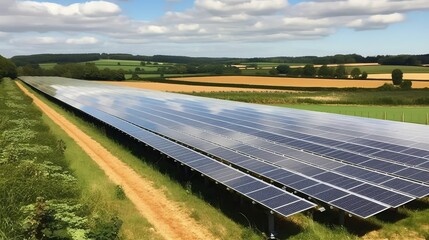 Agrivoltaics, Solar panels used along with agricultural crops, Renewable energy ESG 2050 carbon neutrality, 	
